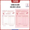 Combo In 10 Cuốn Hóa Đơn A5 2 Liên 100 Tờ/Cuốn